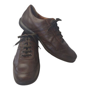 Mephisto Dark Brown Oxford Shoes Size 13 Lace Up Air Jet Sneaker Loafer Casual